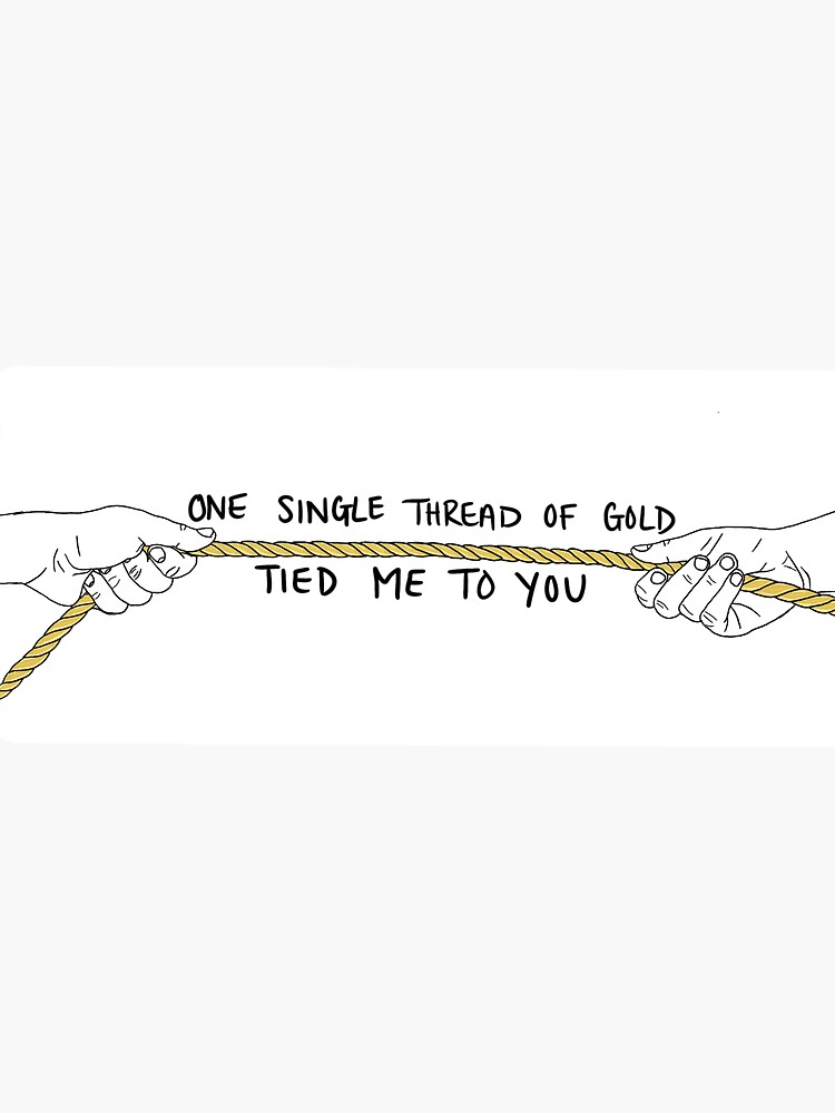Taylor Swift Invisible String Design [with lyrics version] | Sticker
