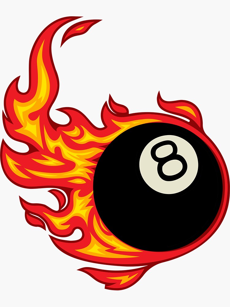 Flaming 8 ball  Pool balls, Pool art, Billiards