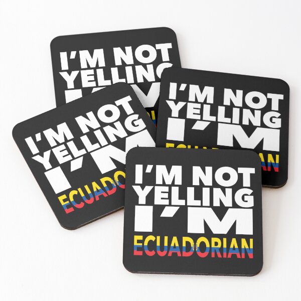 Item preview, Ecuadorian present - i'm not yelling, i'm Ecuadorian - Ecuadorian gifts - Ecuadorian flag - Ecuadorian Gift - Ecuadorian Decor - Ecuador designed and sold by babaorum.