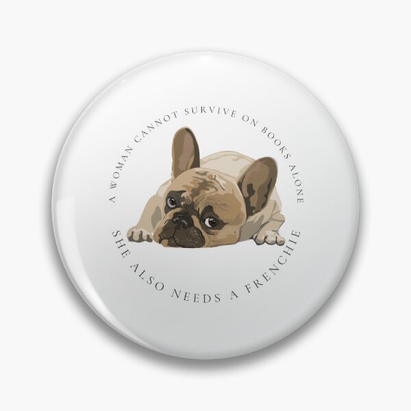 Item preview, Las mujeres necesitan libros y bulldogs franceses designed and sold by GoldenPaper.