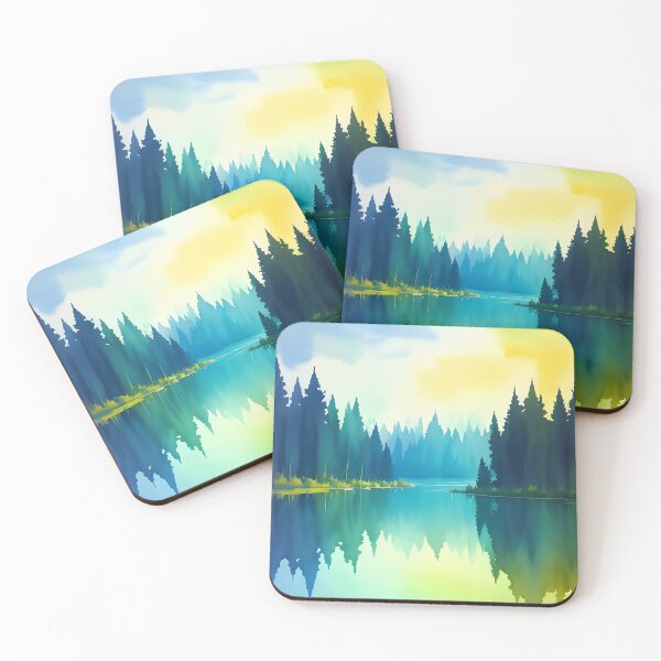 Item preview, A Serene Lake with the Forest Reflected on the Water designed and sold by Erika V..