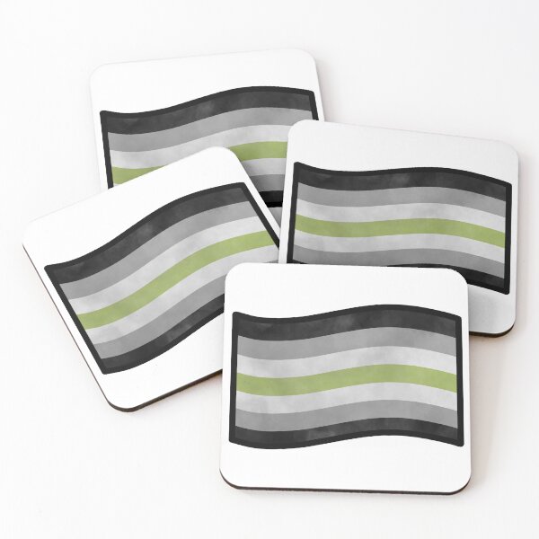 Item preview, Foggy Agender Pride Flag designed and sold by SentABear.