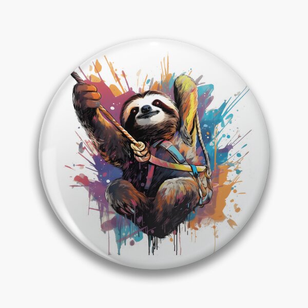 Item preview, Adventurous Sloth: Conquer New Heights designed and sold by AdventurerPack.