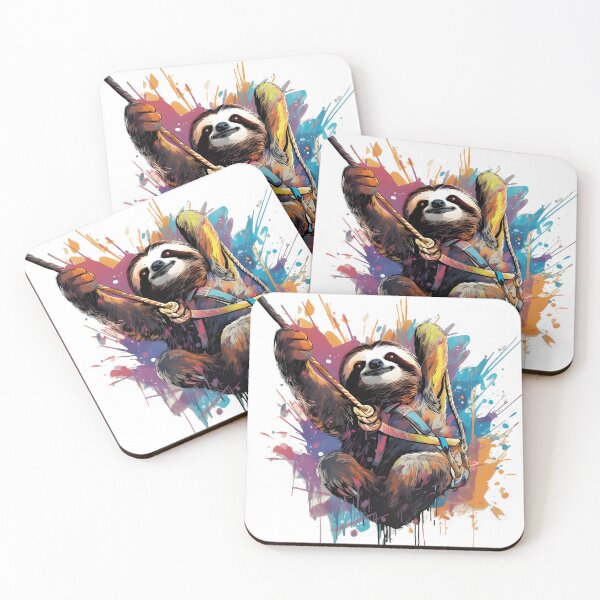 Item preview, Adventurous Sloth: Conquer New Heights designed and sold by AdventurerPack.