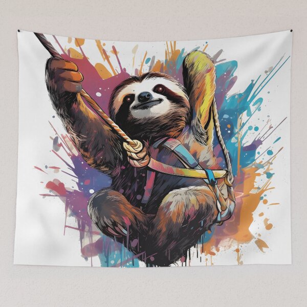 Item preview, Adventurous Sloth: Conquer New Heights designed and sold by AdventurerPack.