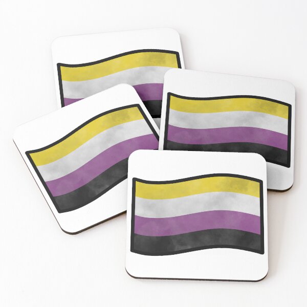 Item preview, Foggy Nonbinary Pride Flag designed and sold by SentABear.