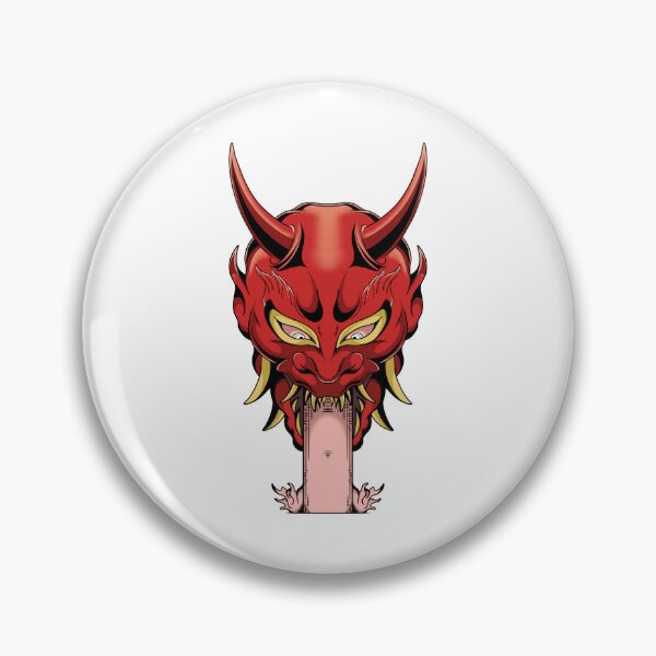 Item preview, Red hanya mask designed and sold by 995dsgn.