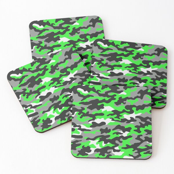 Item preview, NEON Green Woodland Arctic Style Green Camo Texture - Repeating Tiled Safety Green Camouflage Digital Digital Paper designed and sold by ChattanoogaTee.