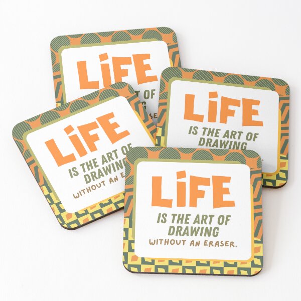 Item preview, Life is The Art of Drawing Without An Eraser designed and sold by birdyness.