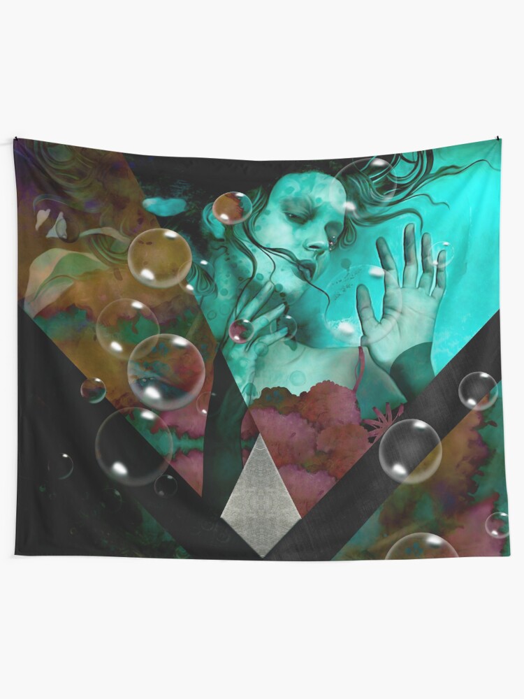 Vista alternativa de Tela decorativa "The witch of the water forest"