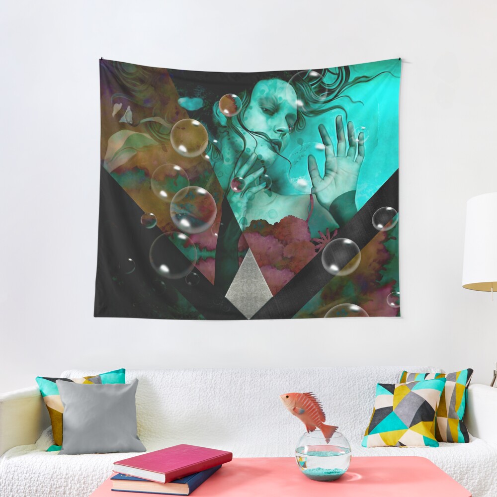 "The witch of the water forest" Tela decorativa