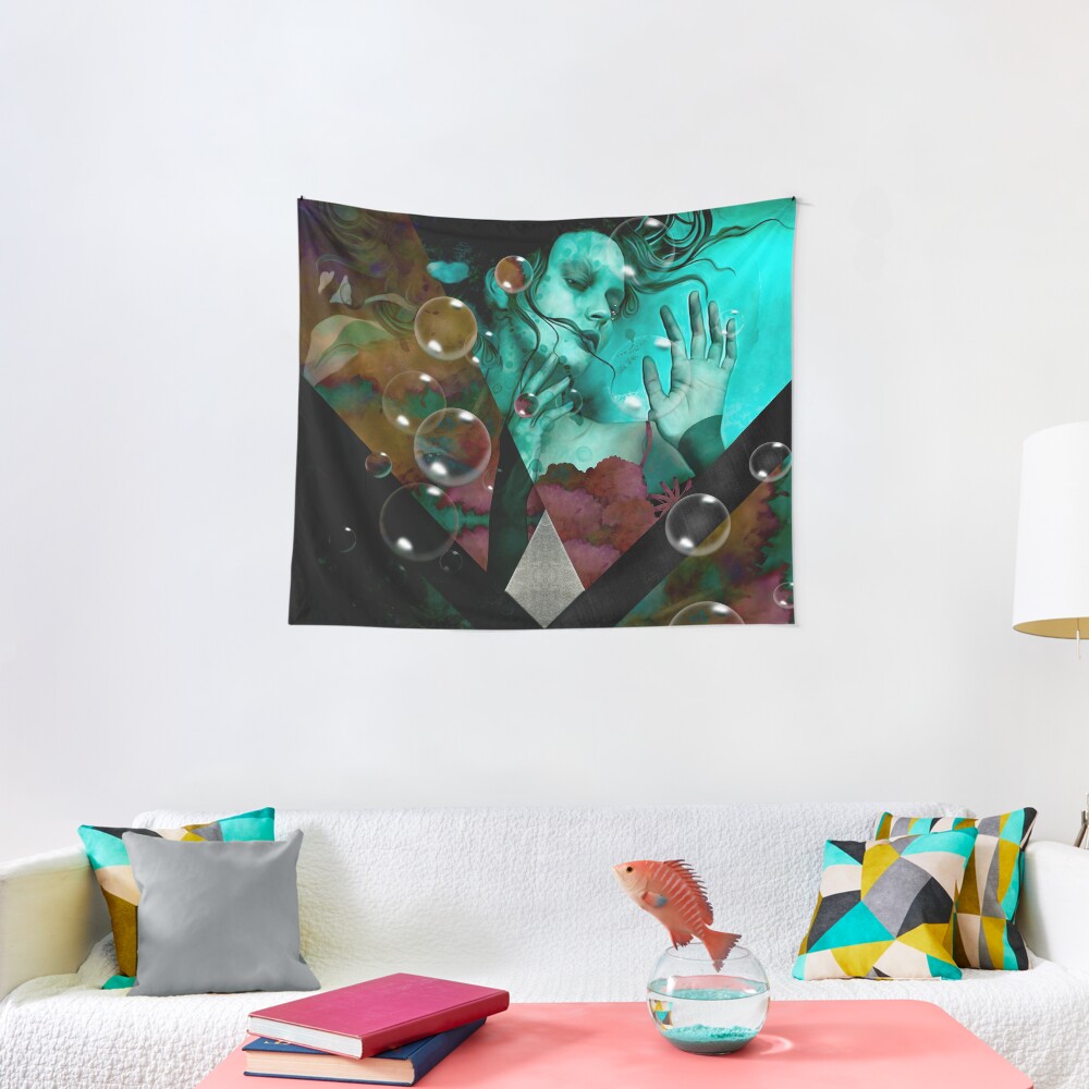 "The witch of the water forest" Tela decorativa
