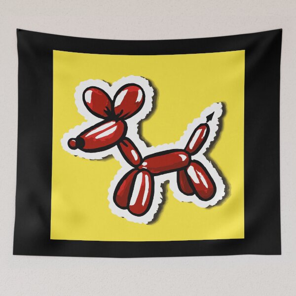 Item preview, Red Balloon Dog With Background designed and sold by Keeley Curtis-Verdeja.