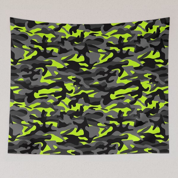 Item preview, NEON Green 3 Woodland Arctic Style Green Camo Texture - Repeating Tiled Safety Green Camouflage Digital Digital Paper designed and sold by ChattanoogaTee.