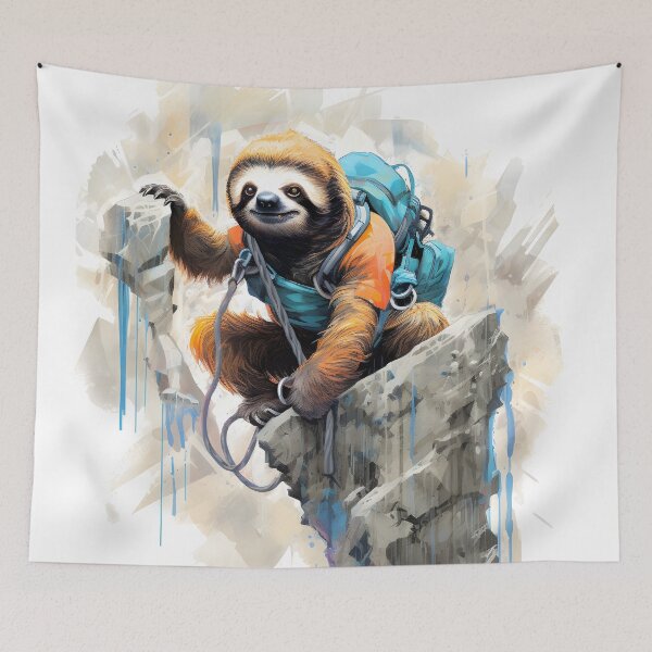 Item preview, Adventurous Sloth: Conquer New Heights designed and sold by AdventurerPack.