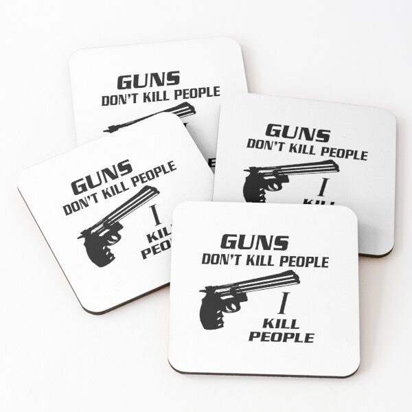 Item preview, Guns Don_t Kill People I Kill People - Happy Gilmore Quote designed and sold by FigandBonet.
