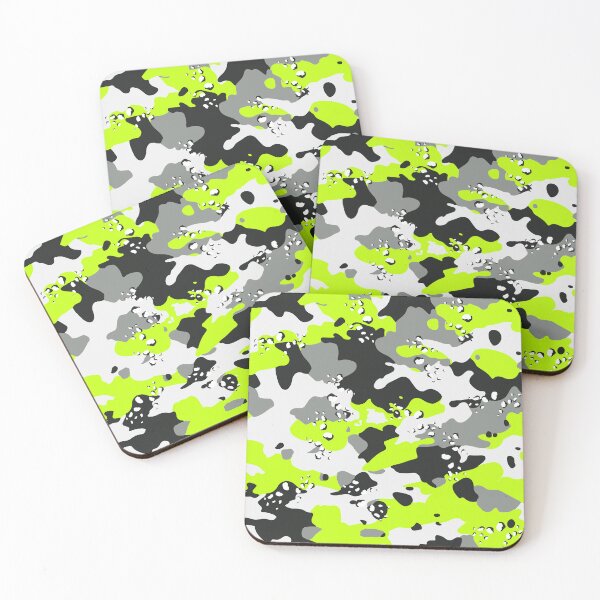 Item preview, Safety NEON Green Woodland Arctic Style Green Camo Texture - Repeating Tiled Safety Green Camouflage Digital Digital Paper designed and sold by ChattanoogaTee.