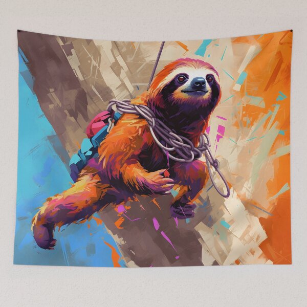 Item preview, Adventurous Sloth: Conquer New Heights designed and sold by AdventurerPack.