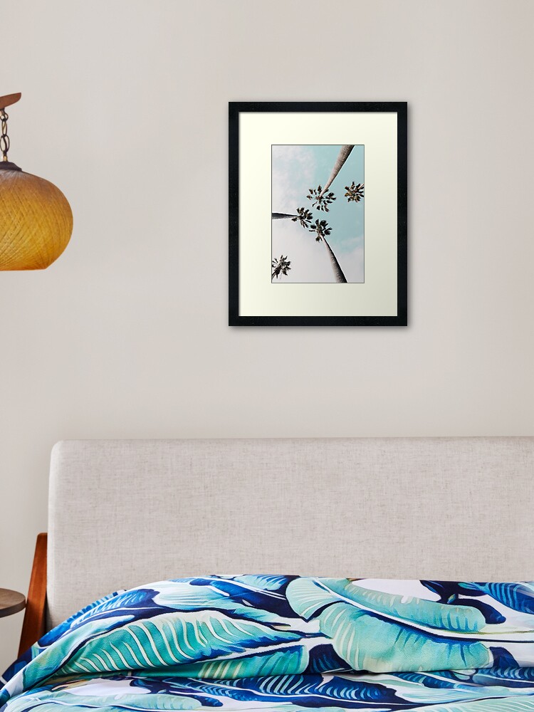 Thumbnail 1 of 7, Framed Art Print, Palm trees Palms print designed and sold by nth4ka.