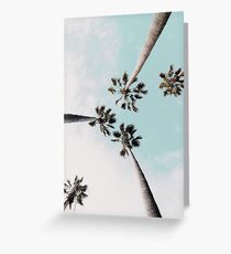 Palm trees Palms print Greeting Card