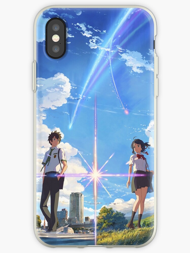 Kimi No Na Wa Your Name Front Textless Best Res Iphone Case By David X
