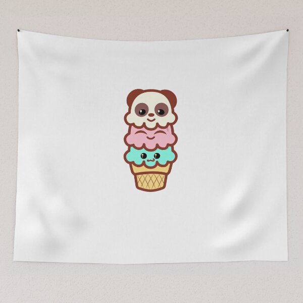 Item preview, Icecream ice cream cone women kawaii cute panda bear art party  designed and sold by theglaze.