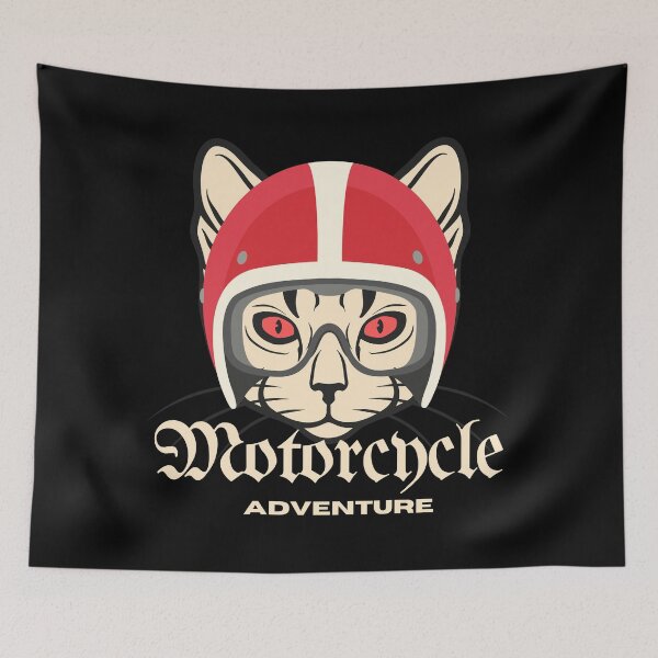 Item preview, Motorcycle Adventure Design Cat Variant designed and sold by Harsh  Katariya.