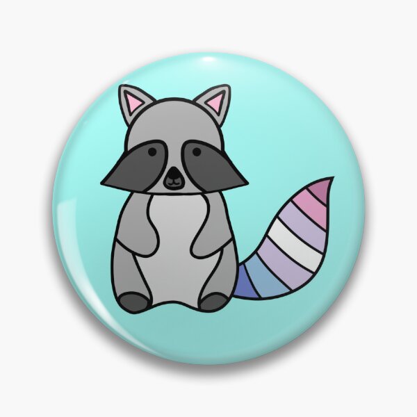 Item preview, Bigender flag raccoon designed and sold by bookwoof.