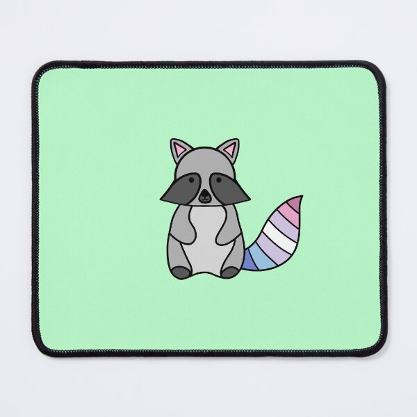 Item preview, Bigender flag raccoon designed and sold by bookwoof.