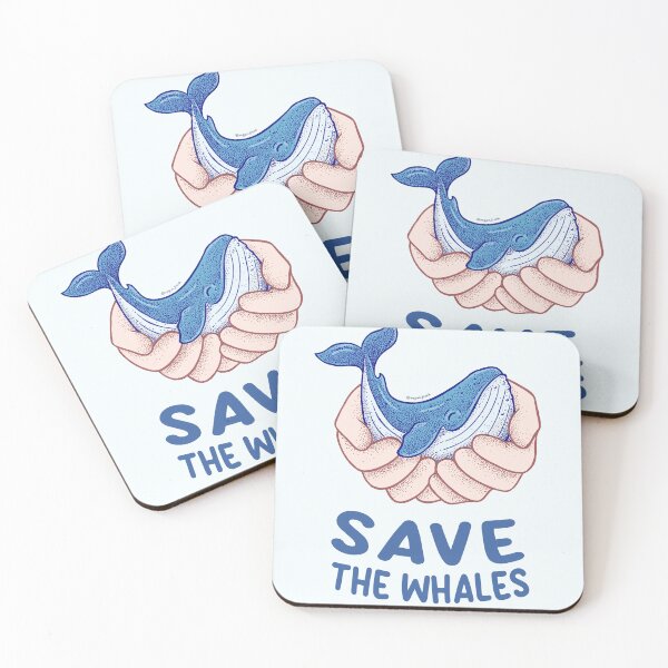 Item preview, Save The Whales - Hand hugging cute whale designed and sold by Frank J. Art.