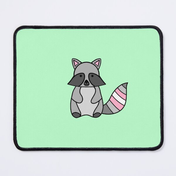 Item preview, Demigirl flag raccoon designed and sold by bookwoof.