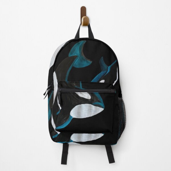 Item preview, Orcas- two  painted orcas in honor of them organizing against harmful humans designed and sold by OZKURO.
