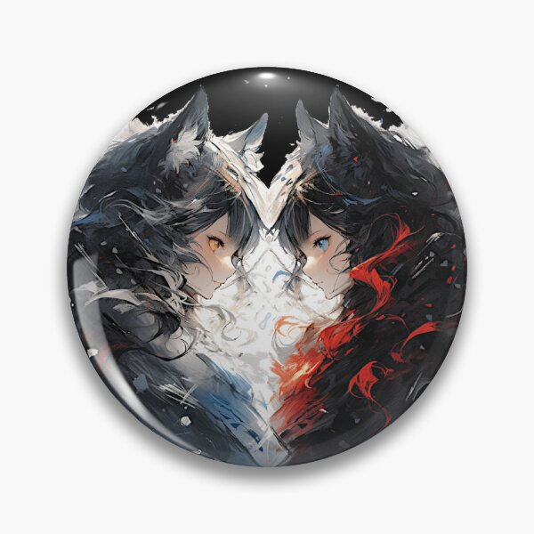 Item preview, Anime Kitsune Ice and Fire designed and sold by ScarletClover.