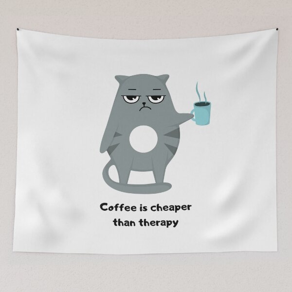 Item preview, Coffee is cheaper than therapy designed and sold by victorsuarez.