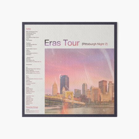 Artikel-Vorschau von Eras Setlist Pittsburgh Night 2, designt und verkauft von SheWolfDaughter.