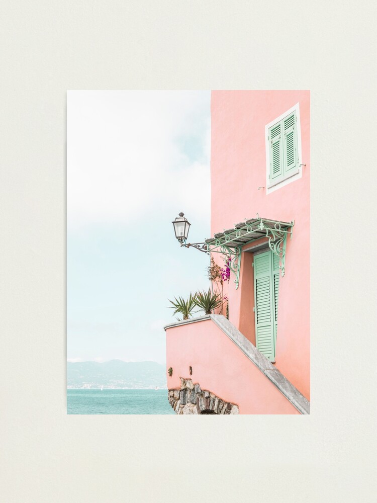 Alternate view of Ocean pink beach house Photographic Print