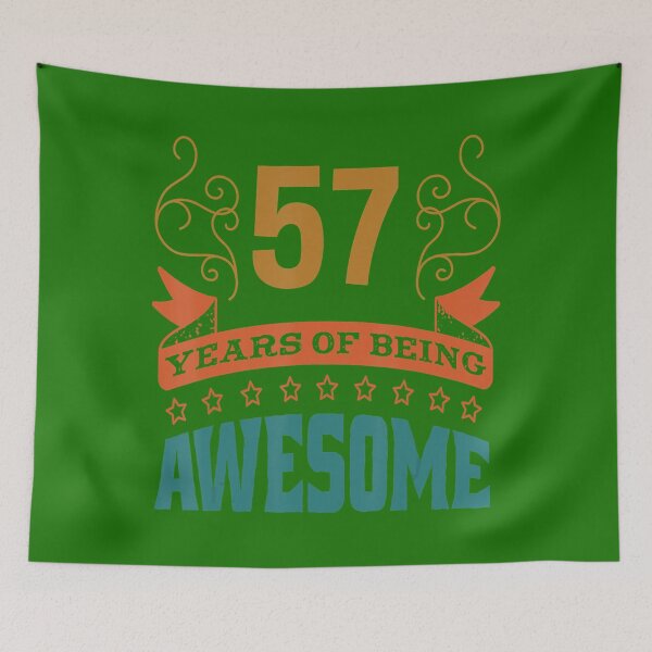 Item preview, Funny 57th Birthday B-Day Saying Age 57 Year Joke 	 	 designed and sold by qlfoxvmvzla1.