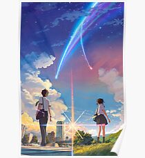 Póster kimi no na wa // tu nombre cartel de la película de anime BEST RES