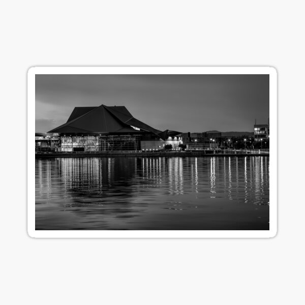 Item preview, Lake Lights in Tempe BW designed and sold by Elisabeth Lucas.