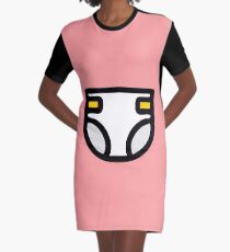 Diaper ABDL DDLG MDLB Graphic T-Shirt Dress