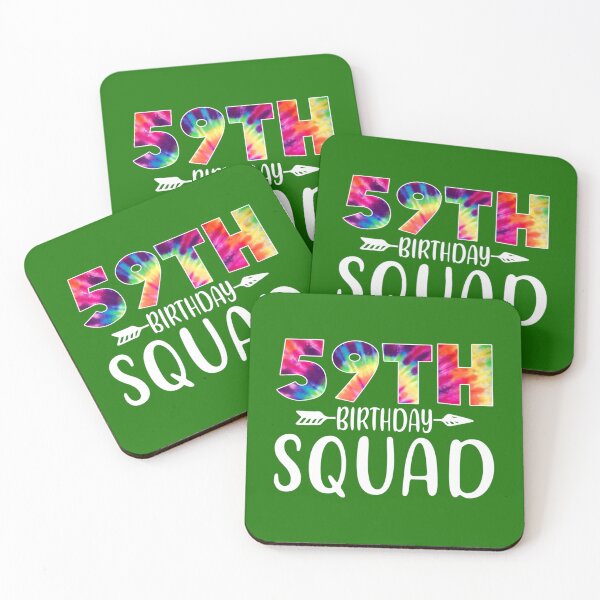 Item preview, Funny 59th Birthday Squad Tie Dye 59 Years Old 	 	 	 	 designed and sold by qlfoxvmvzla1.