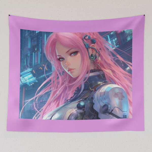 Item preview, Cyberpunk Portraits: Unveiling the Futuristic Essence designed and sold by RIAiCreations.