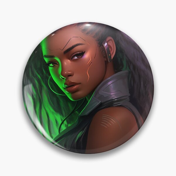 Item preview, Cyberpunk Portraits: Unveiling the Futuristic Essence" designed and sold by RIAiCreations.