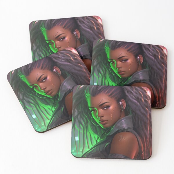 Item preview, Cyberpunk Portraits: Unveiling the Futuristic Essence" designed and sold by RIAiCreations.