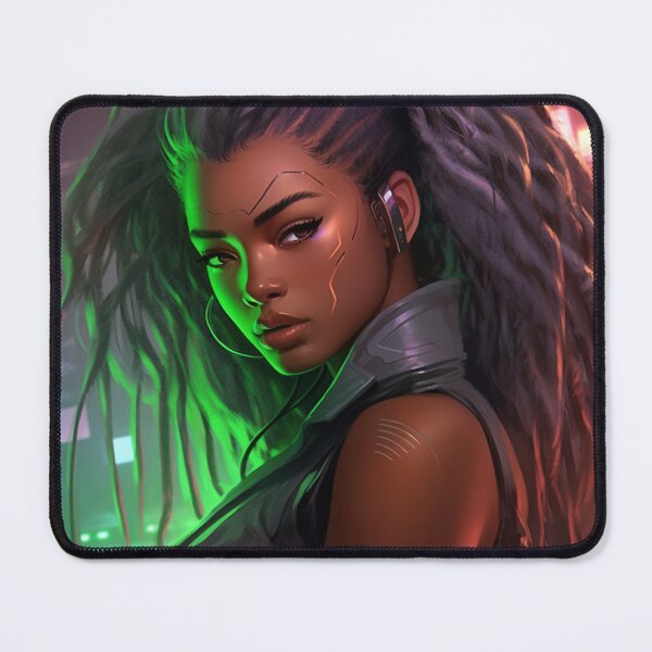 Item preview, Cyberpunk Portraits: Unveiling the Futuristic Essence" designed and sold by RIAiCreations.