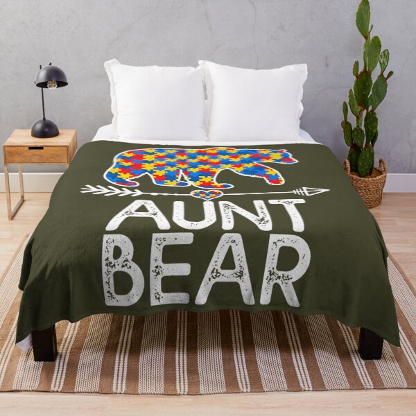 Item preview, Aunt Bear Autism Awareness Puzzle Piece Autistic 	s 		 designed and sold by qnmxukjuyvk90.