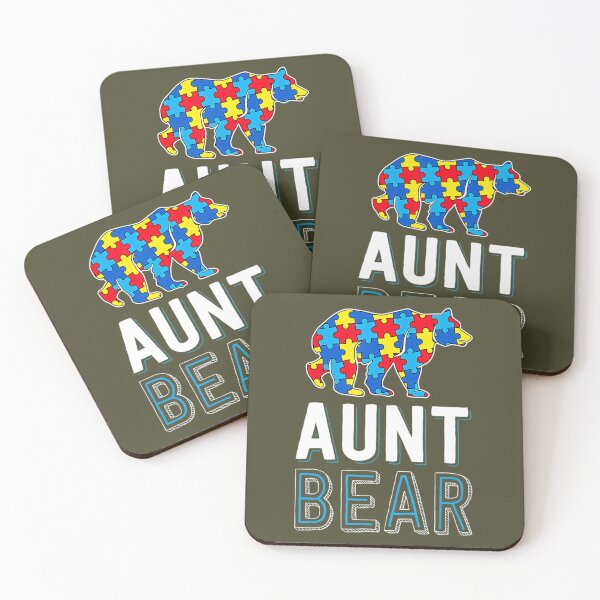 Item preview, Aunt Bear World Autism Awareness Day Family Puzzle Piece 		 designed and sold by qnmxukjuyvk90.