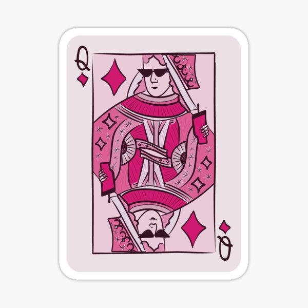 Item preview, Queen of Diamonds ⟡ the Pink One designed and sold by fruitstand.