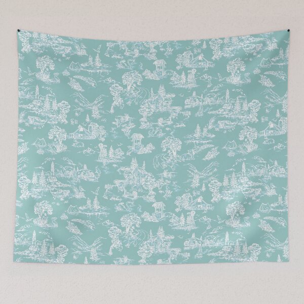 Item preview, Country scenery toile de jouy designed and sold by letsgow8th.