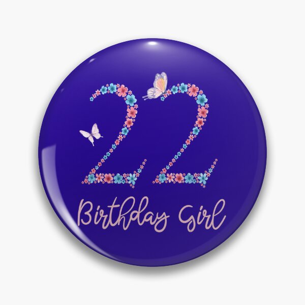 Item preview, Floral 22th Birthday Butterfly For 	 	 	 designed and sold by unnifbrv73.